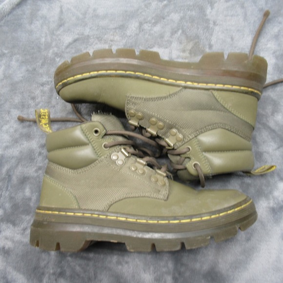 Dr Martens Rakim Boots 4M 6W Olive Lace Combat Chunky Rugged Chukka Mountaineer - Picture 6 of 15